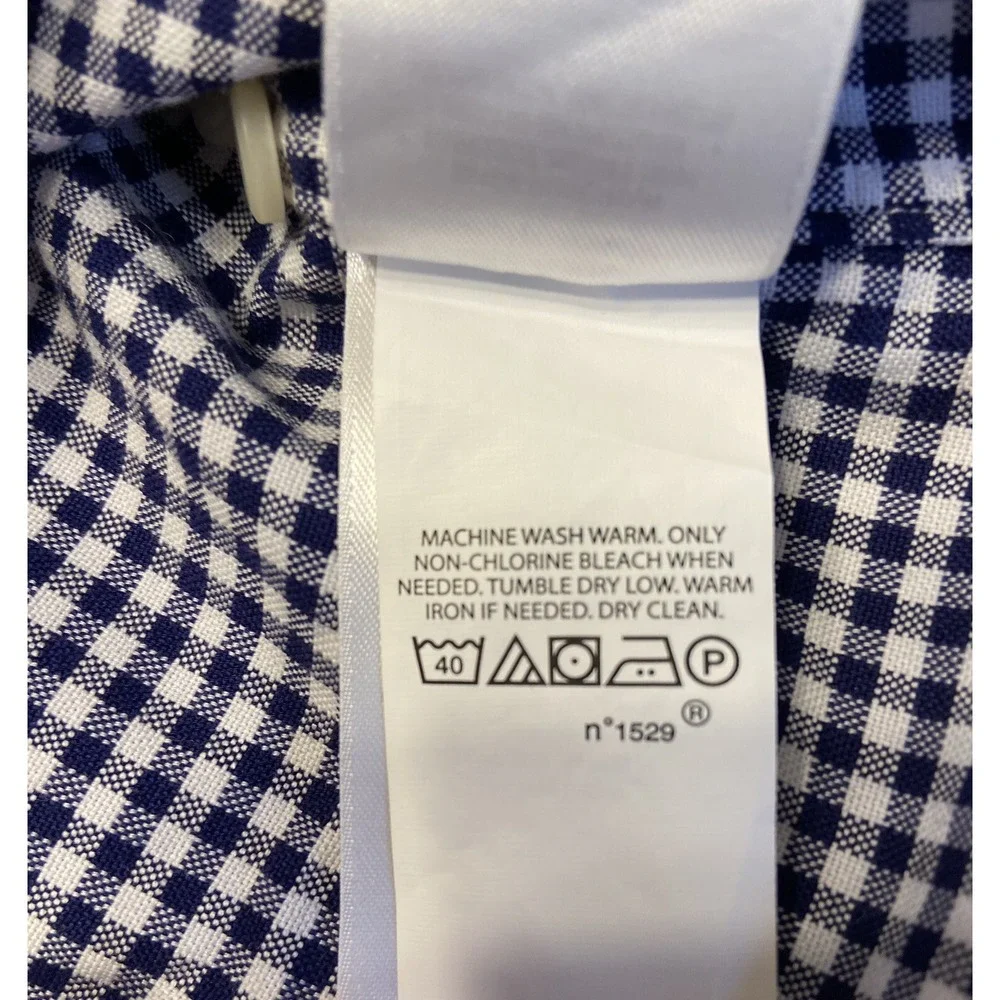 Men's Polo Ralph Lauren Button Up Shirt Slim Fit XXL Blue/ White‎